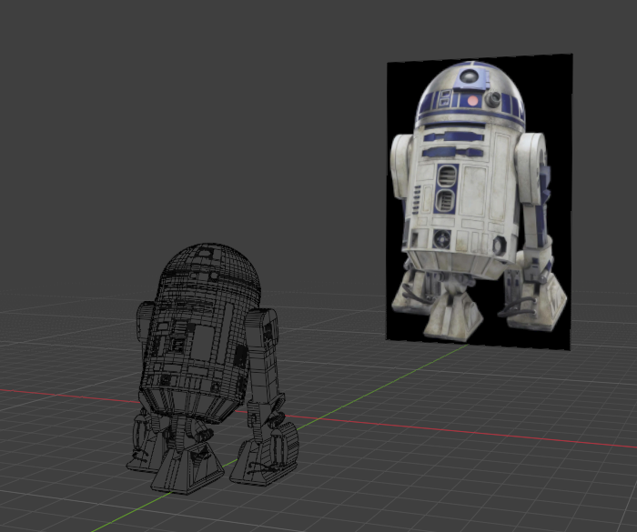 Podgląd modelu: R2D2 - widok drugi